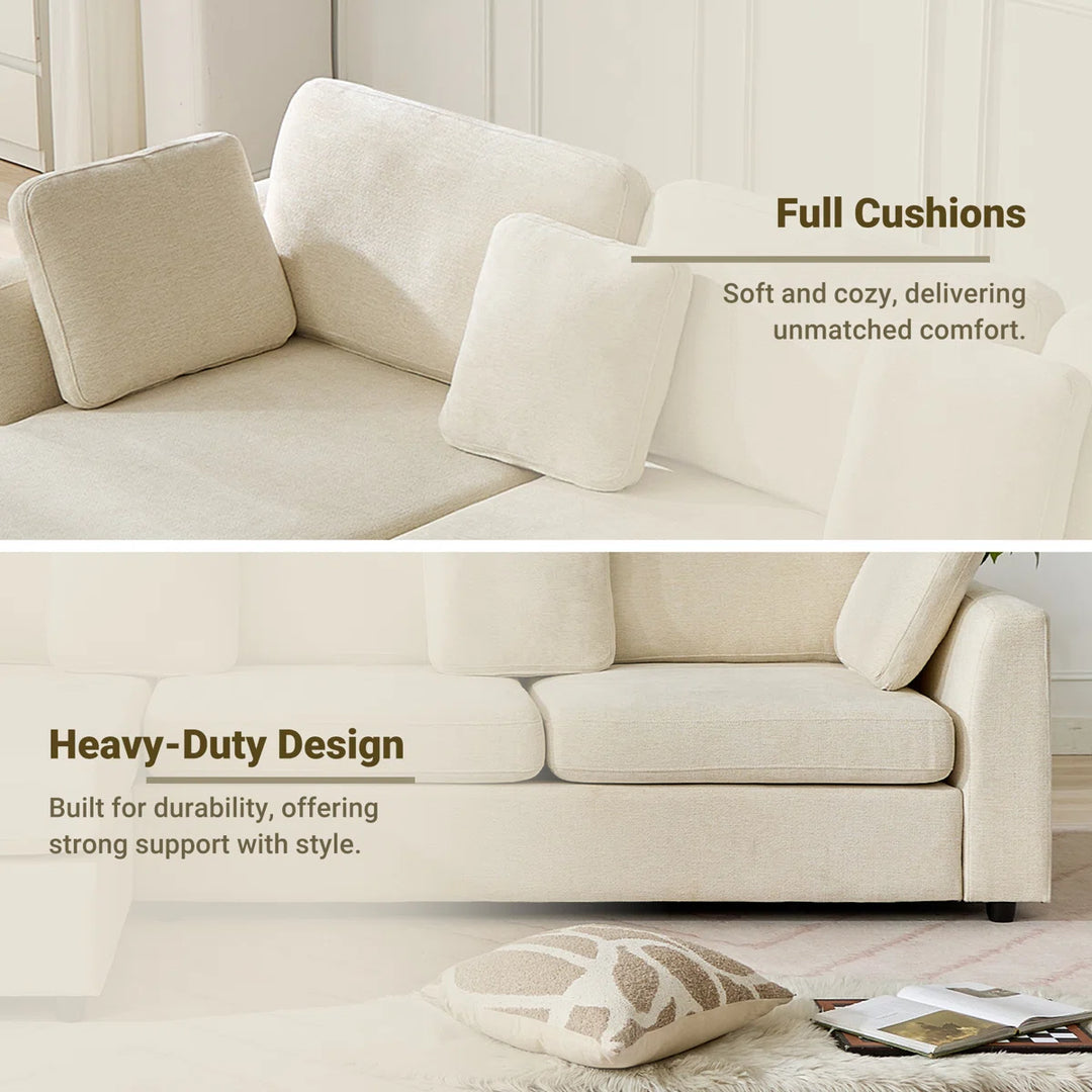 Wauseon 2 - Piece 108.7" Upholstered L Shape Sofa with Convertible Chaise