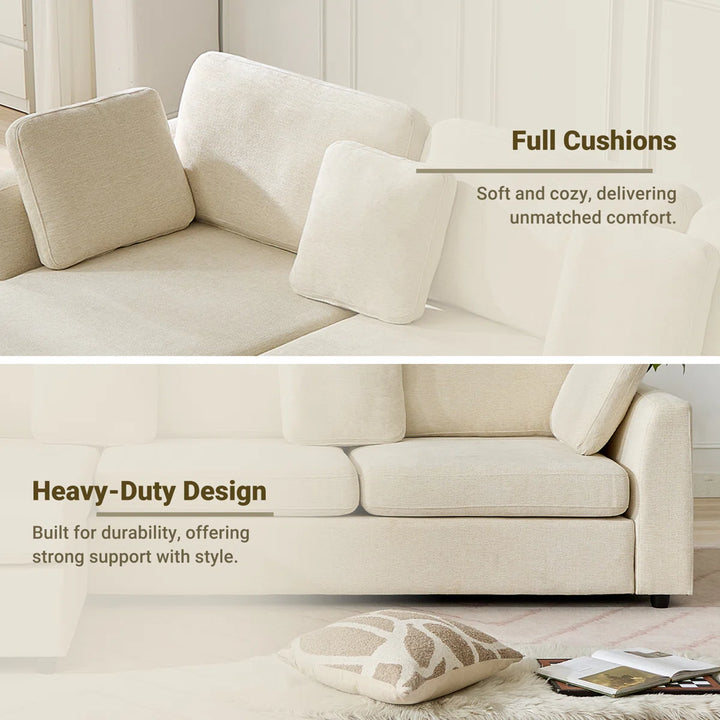 Wauseon 2 - Piece 108.7" Upholstered L Shape Sofa with Convertible Chaise