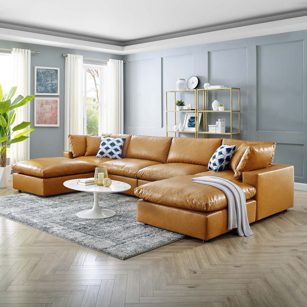 Commet Vegan Leather Sectional