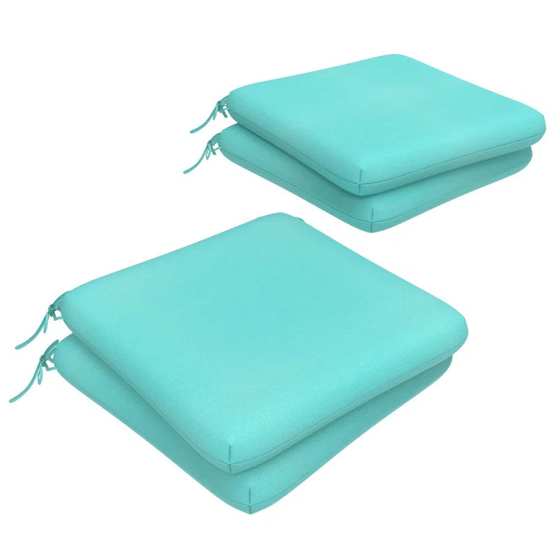 Sunbrella Square Dining Chair Cushions (Set of 1), 3" Foam Replacement Cushion