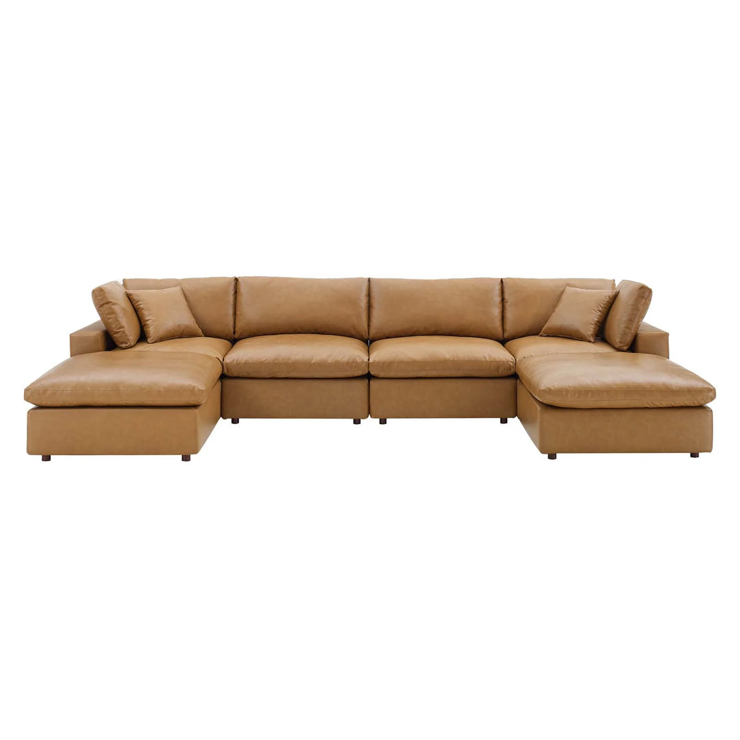 Commet Vegan Leather Sectional