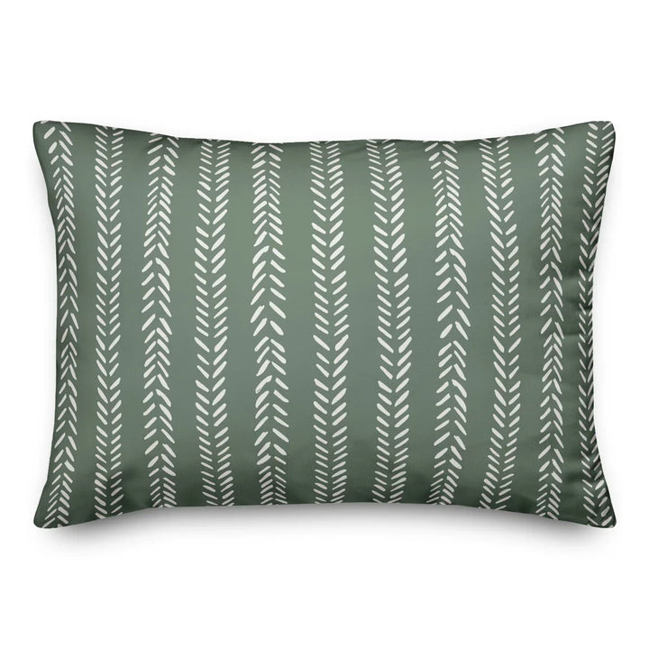 Striped Indoor/Outdoor Reversible Throw Pillow