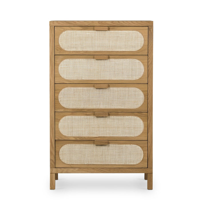 Chey Cane 5 Drawer Dresser