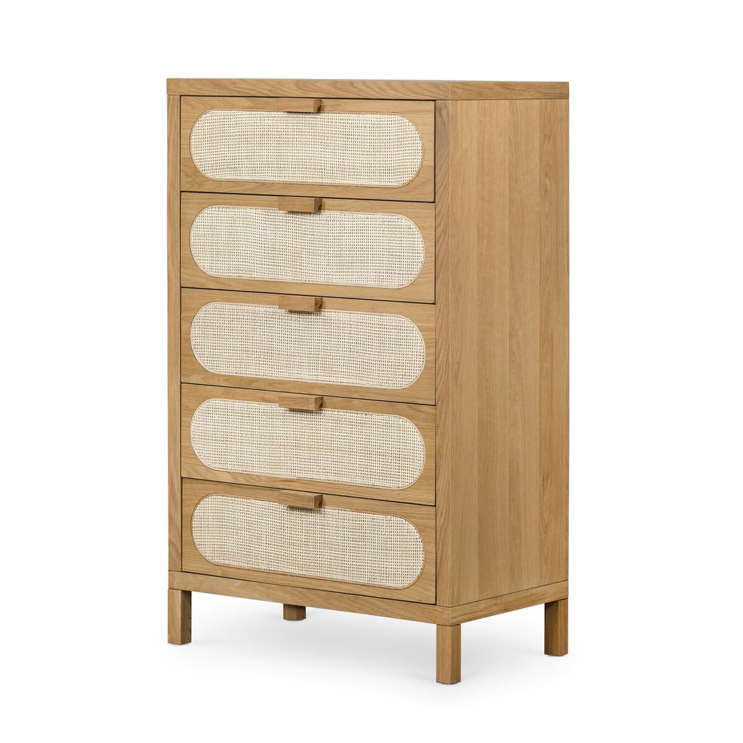 Chey Cane 5 Drawer Dresser