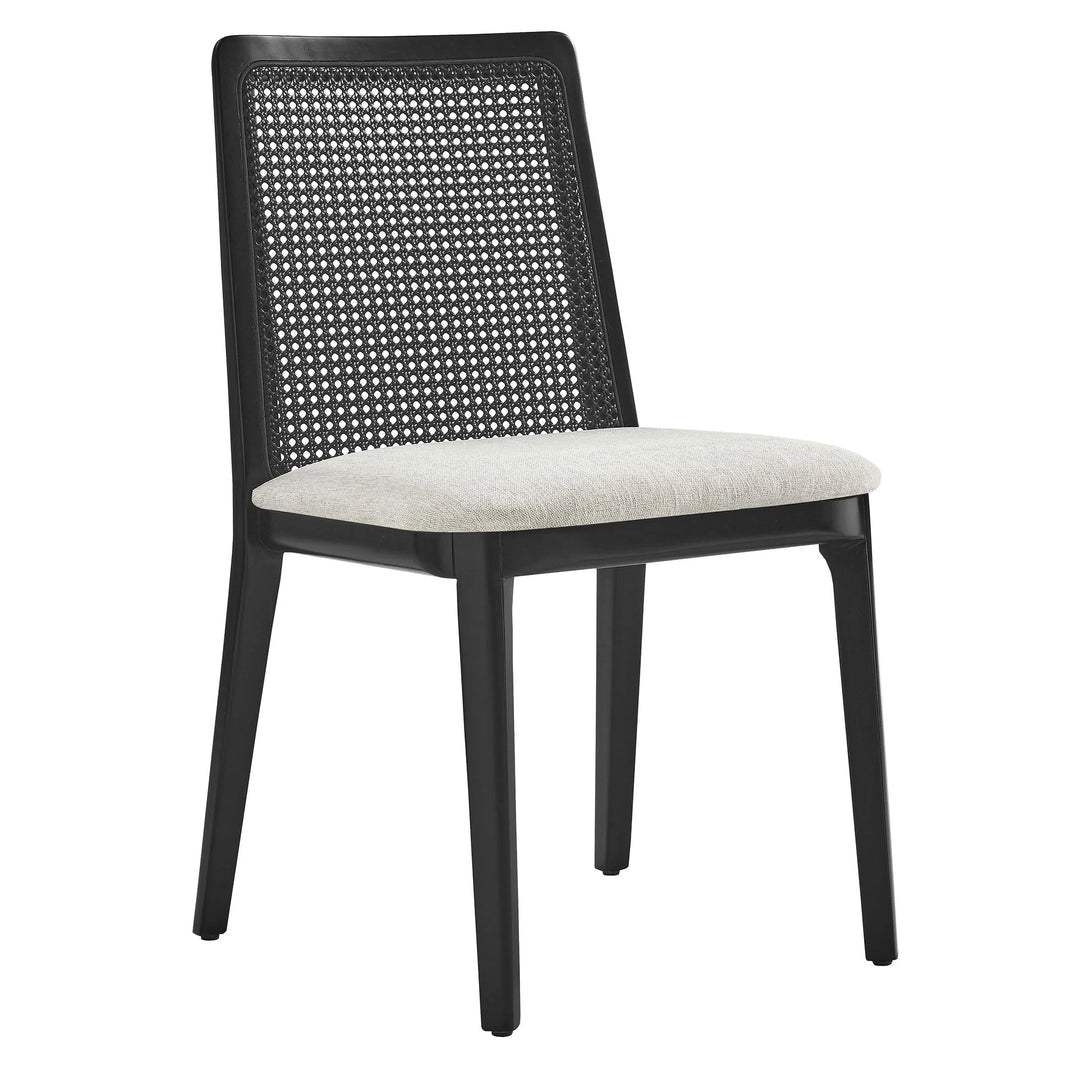 Cana Black and Ivory Dining Side Chair