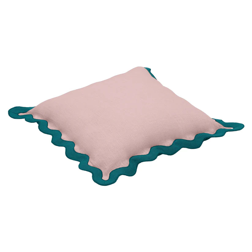 Savavannah Scalloped Edge Throw Pillow - 22" x 22"