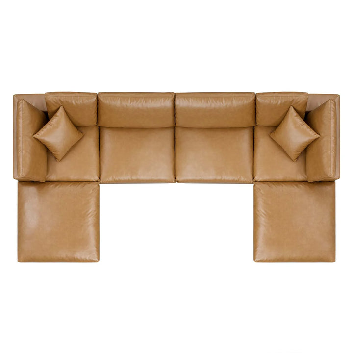 Commet Vegan Leather Sectional