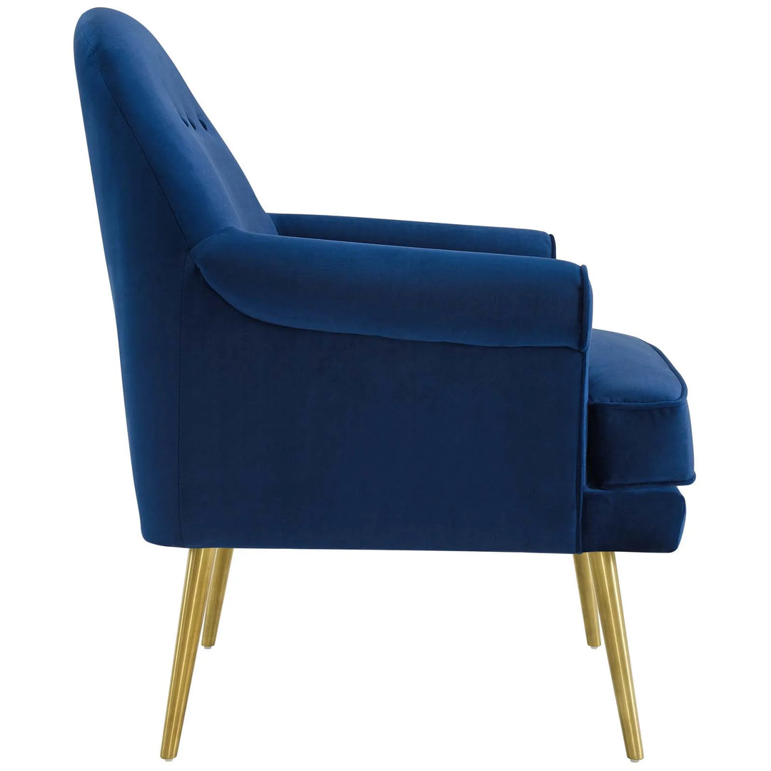 Evie Accent Armchair - Navy