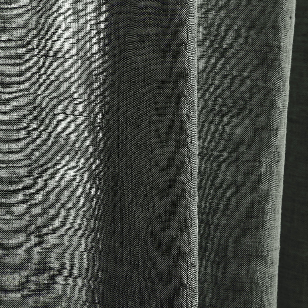 European Flax Linen Melange Curtain-96"