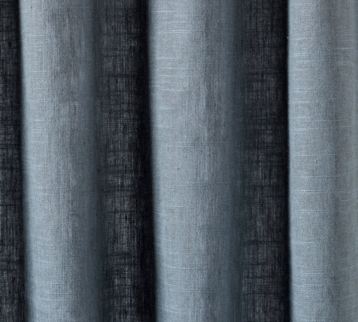 Emery Linen Curtain Mineral Blue 108"