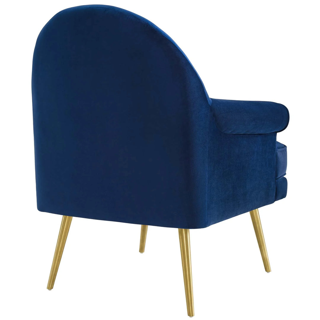 Evie Accent Armchair - Navy