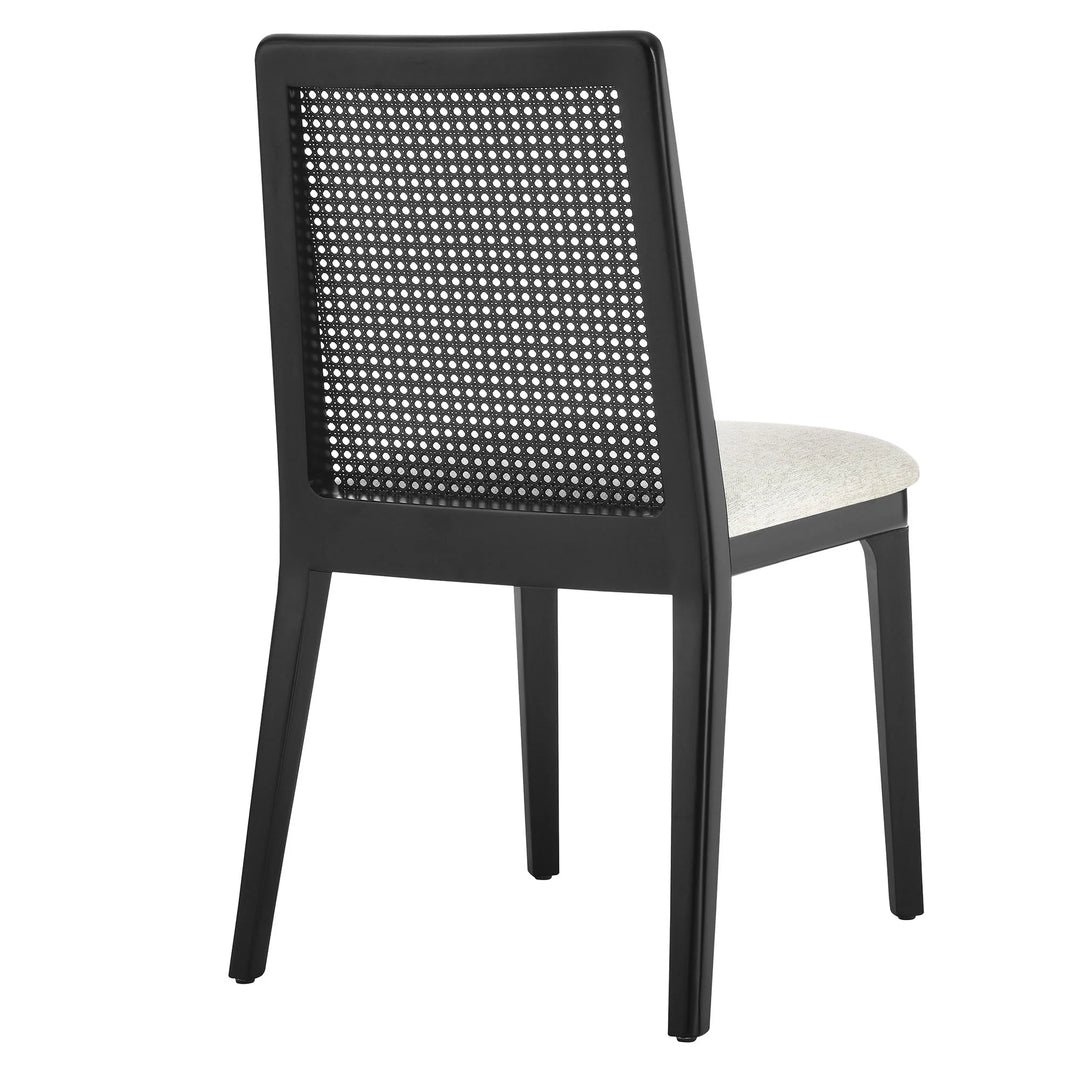 Cana Black and Ivory Dining Side Chair