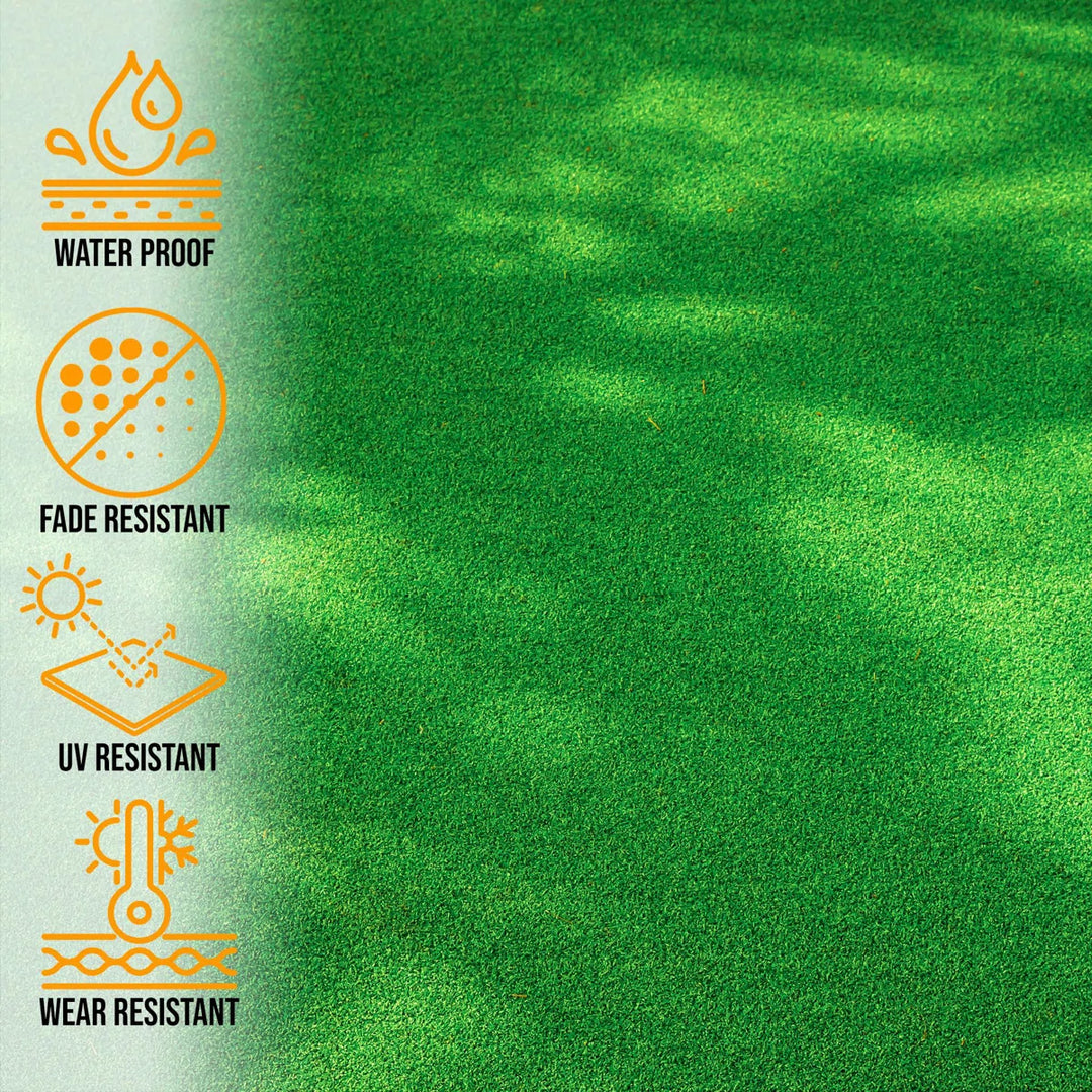 Ottomanson Forest Collection Artificial Turf Flooring, 7''10'''' X 13''1'''', Green