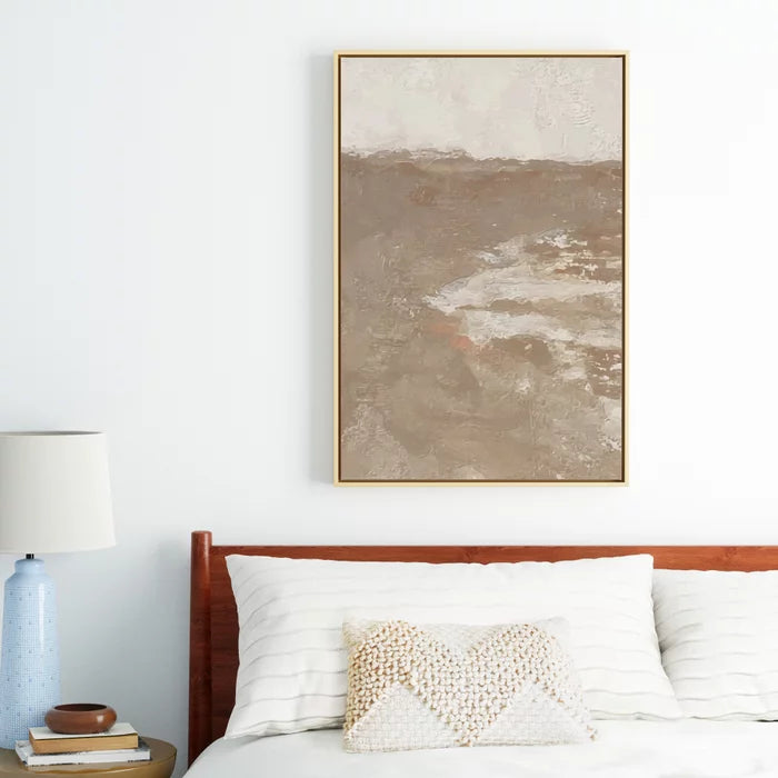 Neutral Painting Seascape  Coastal 1 Framed Mintaka