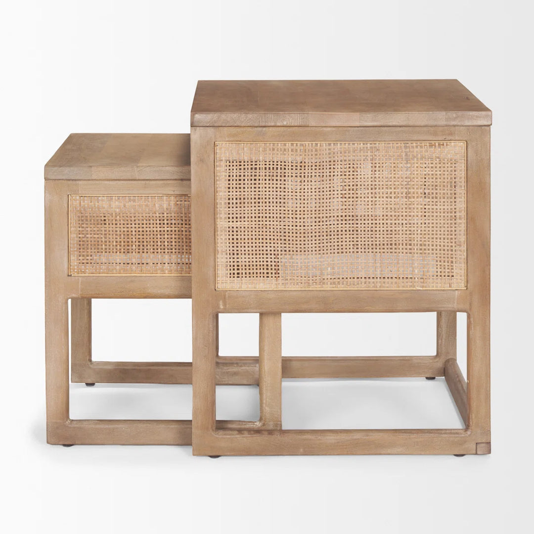 Cinna Solid Wood Nesting Tables