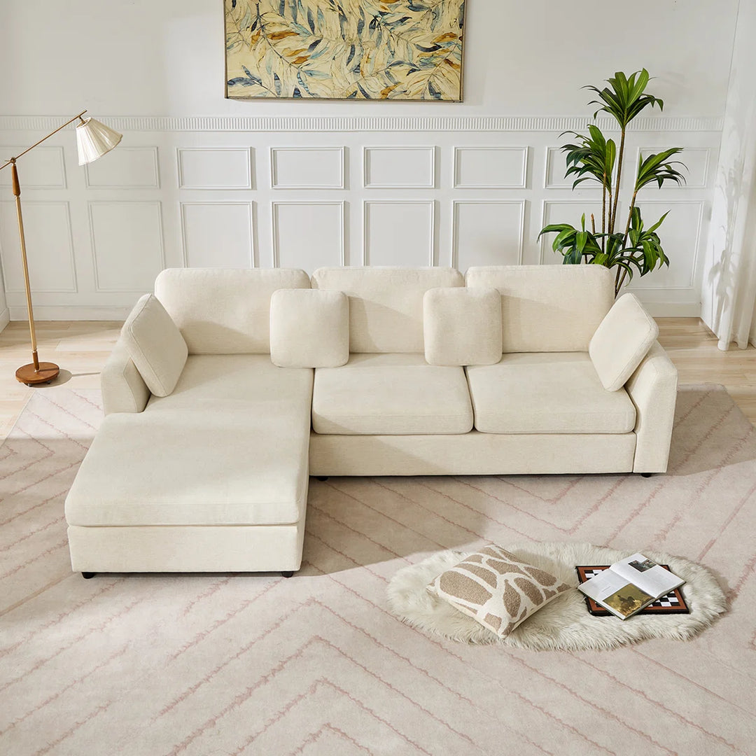 Wauseon 2 - Piece 108.7" Upholstered L Shape Sofa with Convertible Chaise