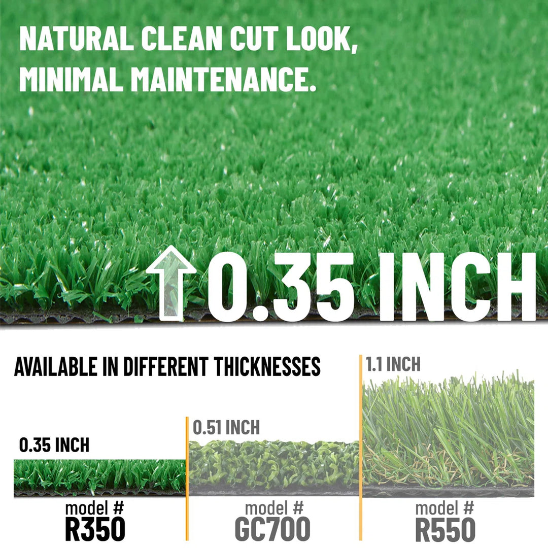 Ottomanson Forest Collection Artificial Turf Flooring, 7''10'''' X 13''1'''', Green