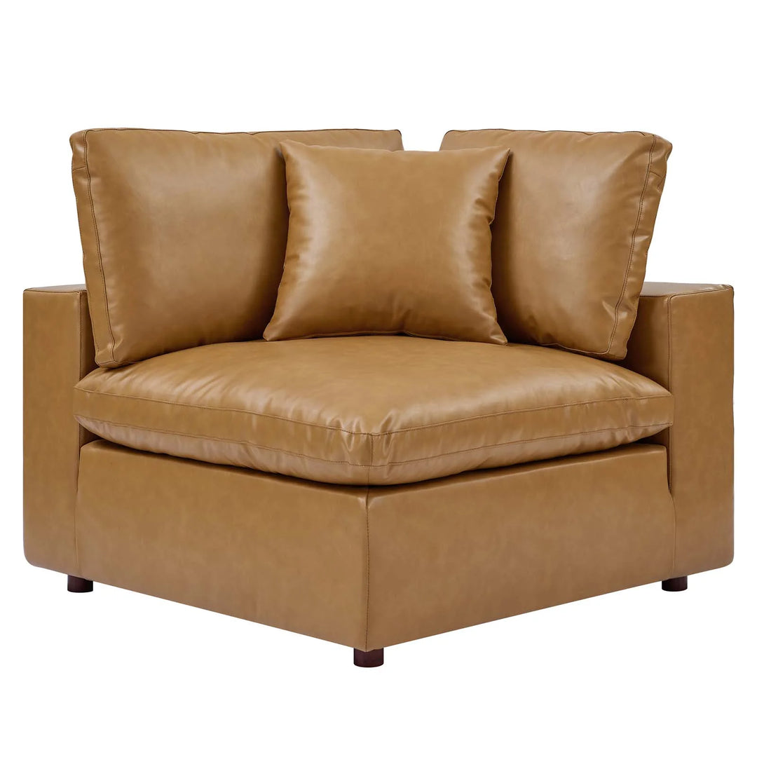 Commet Vegan Leather Sectional