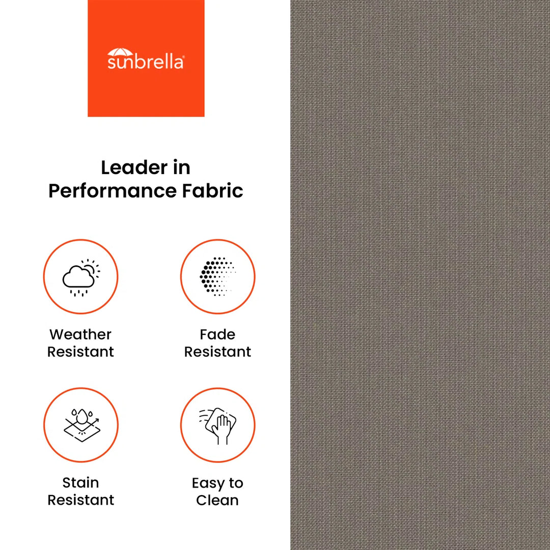 Sunbrella Square Dining Chair Cushions (Set of 1), 3" Foam Replacement Cushion