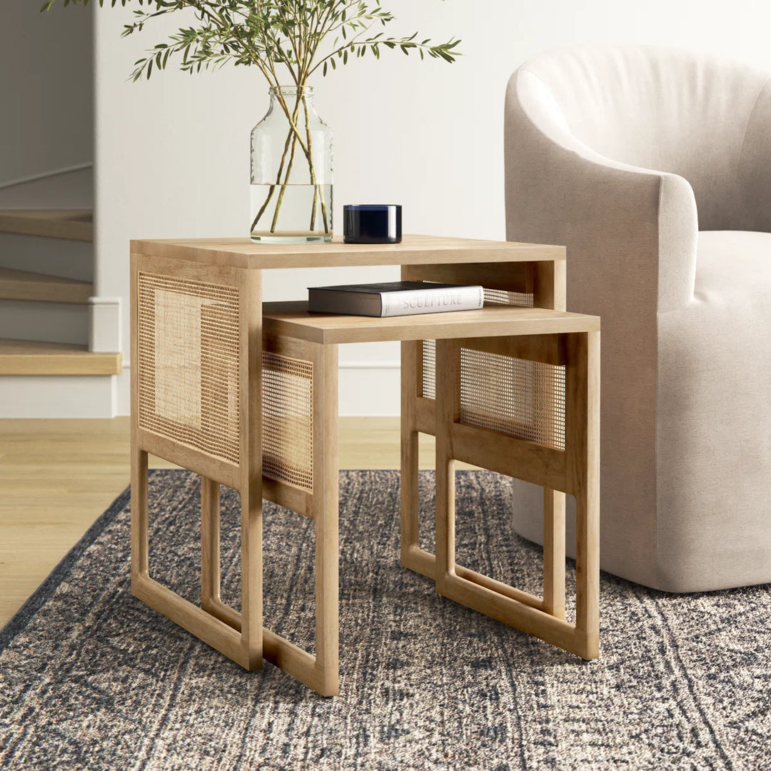 Cinna Solid Wood Nesting Tables