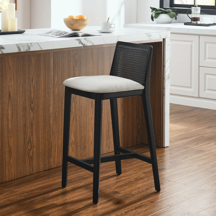 Cana Black and Ivory Counter Stool