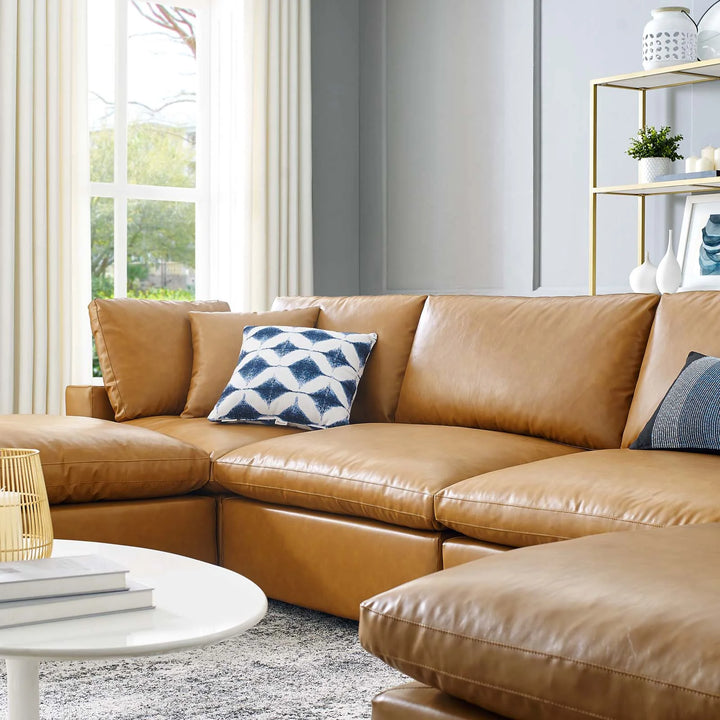 Commet Vegan Leather Sectional