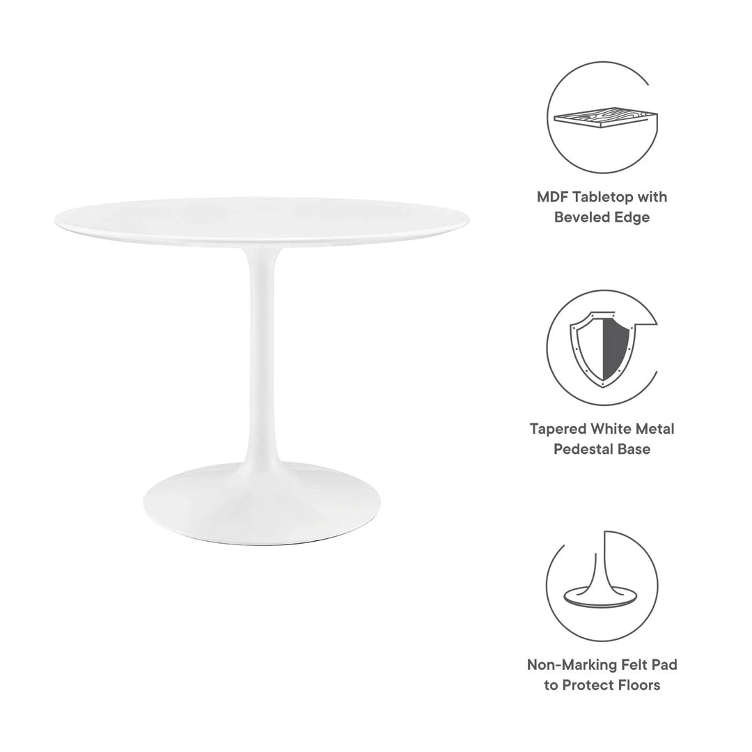 Pila White Round table 40"