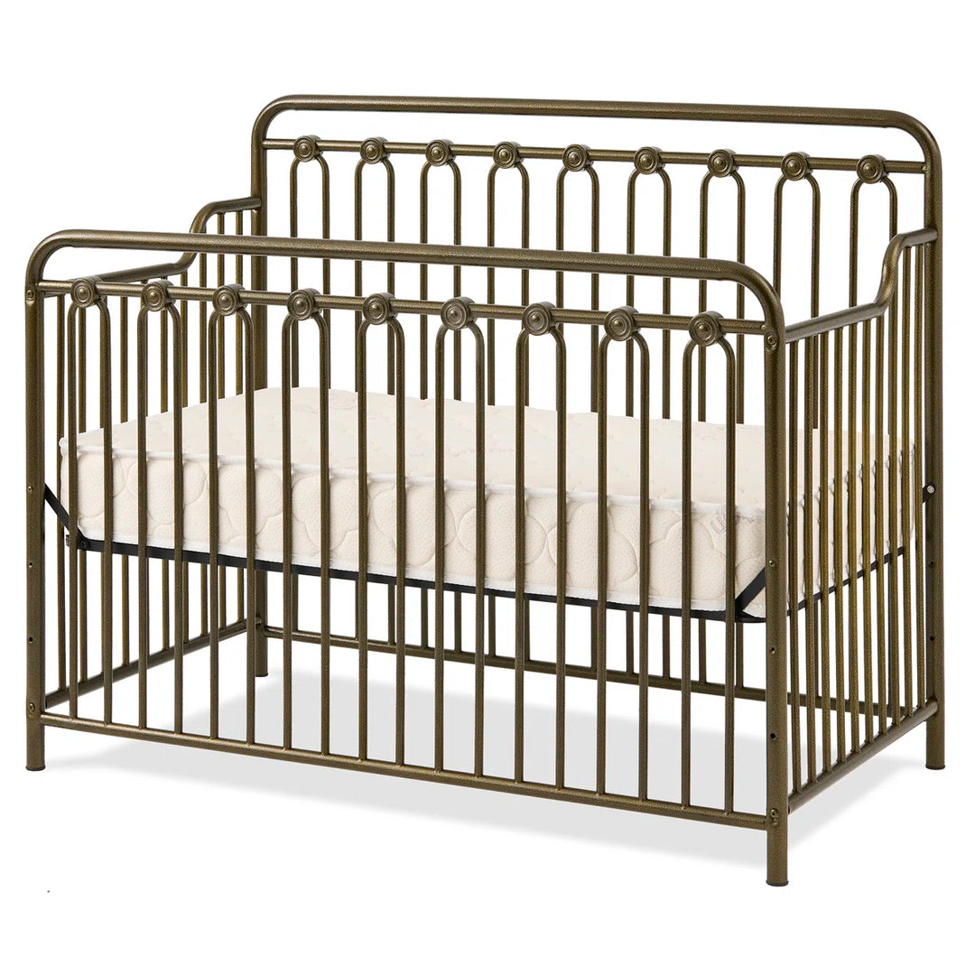 Baldwin 4 In 1 Convertible Metal Crib In Alabaster