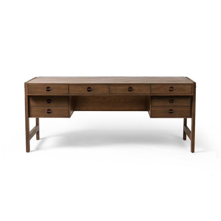 Topher Desk - Dark Toasted Oak