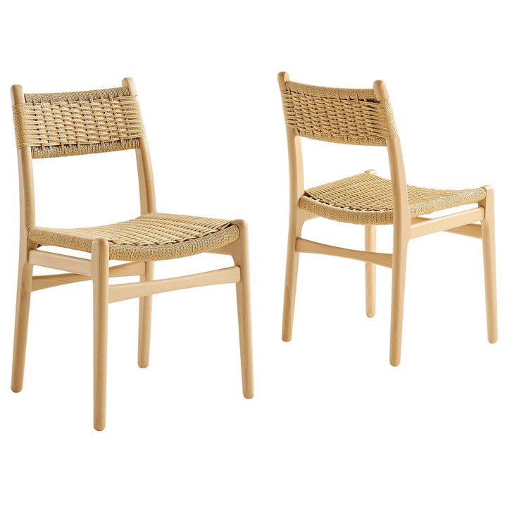 Sumna Natural Dining Side Chairs - Set of 2