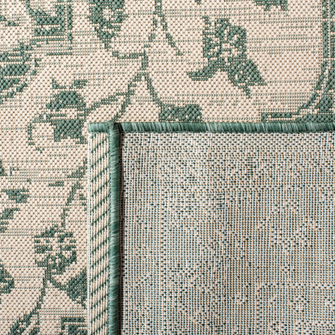 Flynt Oriental Beige/Dark Green Indoor / Outdoor Area Rug