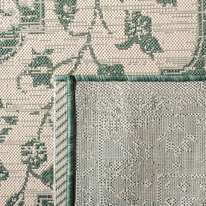Flynt Oriental Beige/Dark Green Indoor / Outdoor Area Rug
