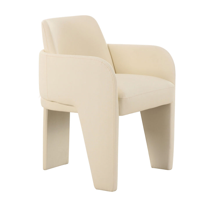 Georgia Cream Leather Dining Chair