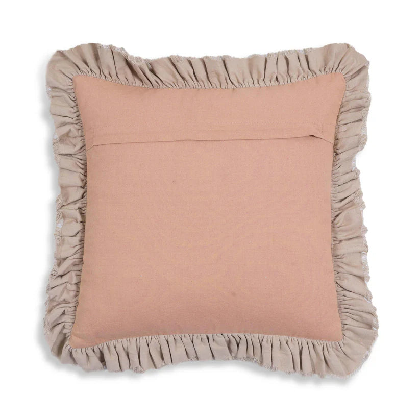 Arina Distressed Pink Velvet Pillow - 20" x 20"