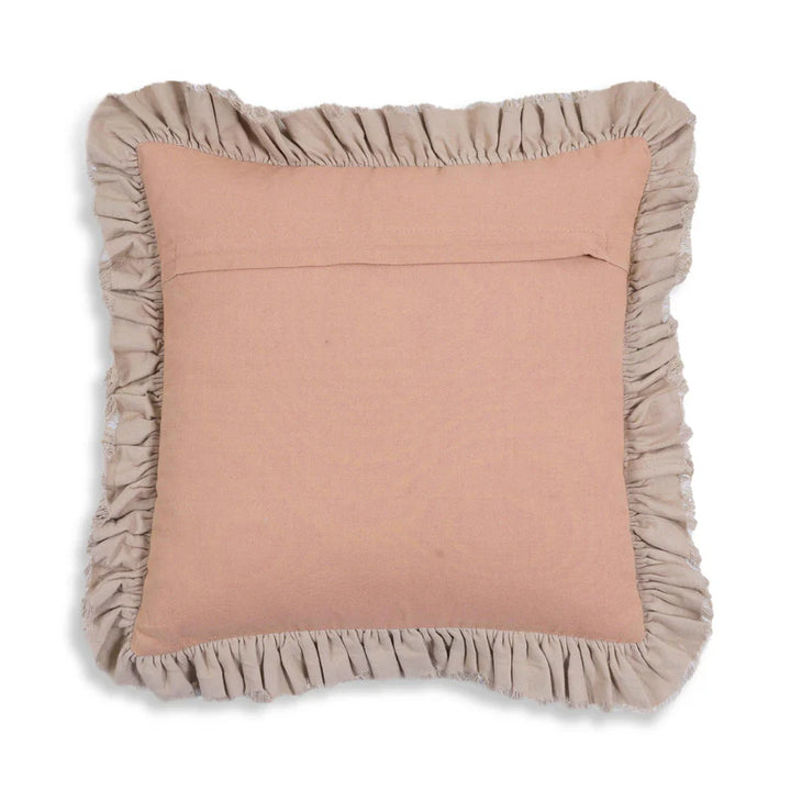 Arina Distressed Pink Velvet Pillow - 20" x 20"