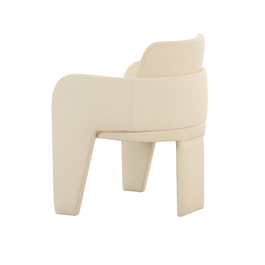 Georgia Cream Leather Dining Chair