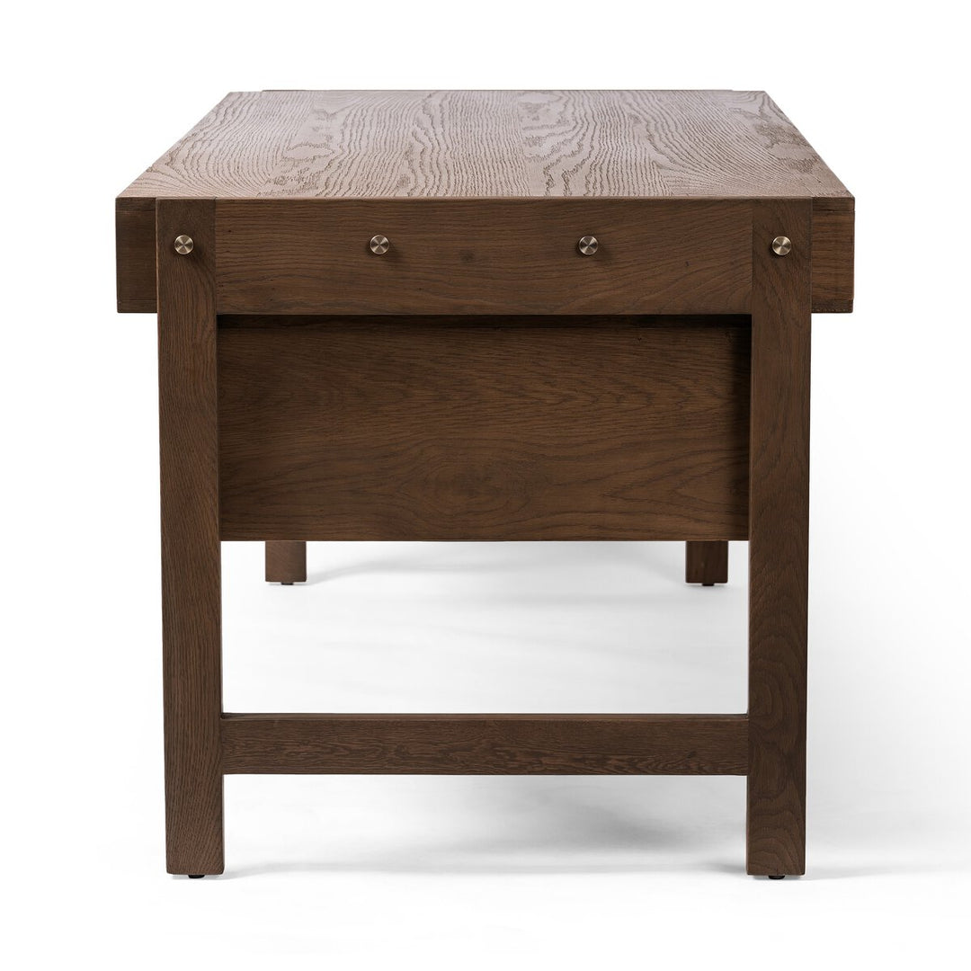 Topher Desk - Dark Toasted Oak