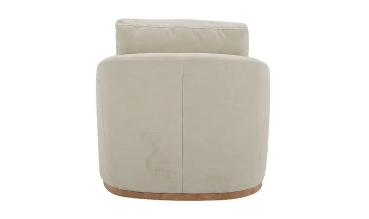 Linden swivel beige chair