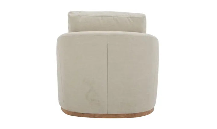 Linden swivel beige chair