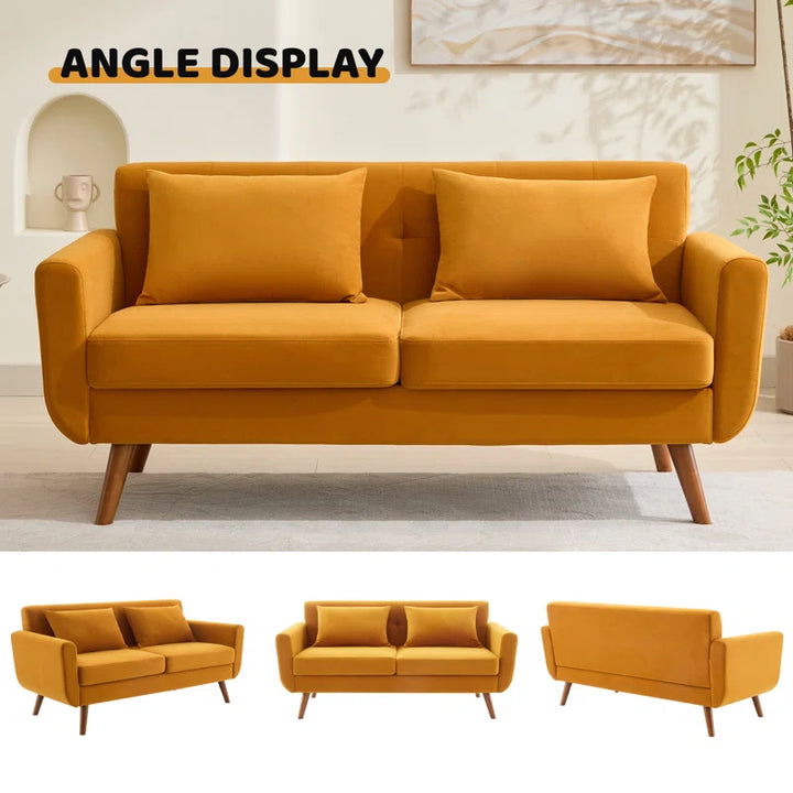 Jadier 66" Upholstered Loveseat Square Sofa