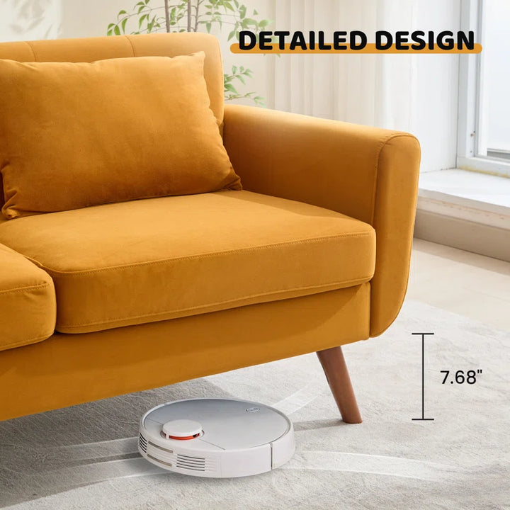 Jadier 66" Upholstered Loveseat Square Sofa