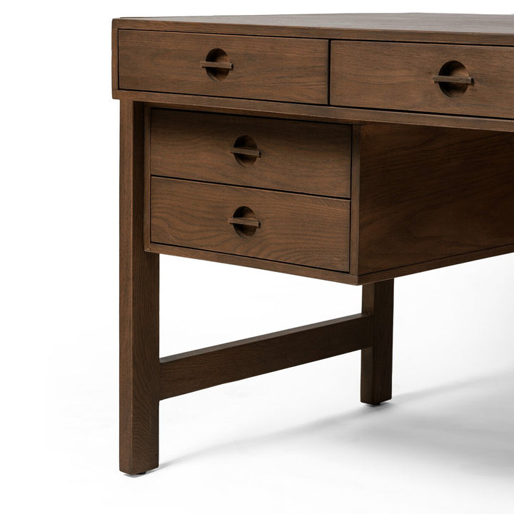 Topher Desk - Dark Toasted Oak