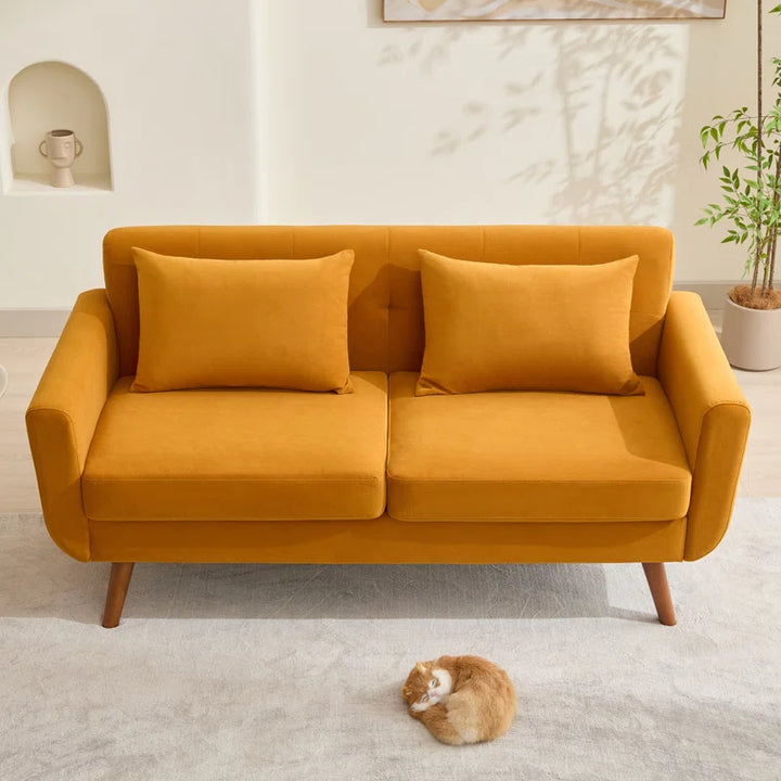 Jadier 66" Upholstered Loveseat Square Sofa