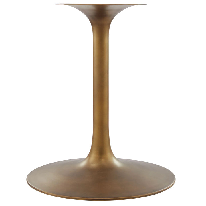 Nalita 60" Round Dining Table - Black/Brass