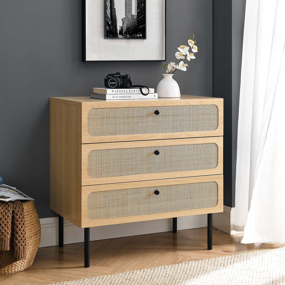 Charlotte 3-Drawer Chest in Oak