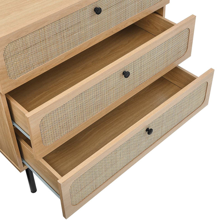 Charlotte 3-Drawer Chest in Oak