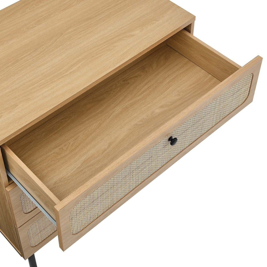 Charlotte 3-Drawer Chest in Oak