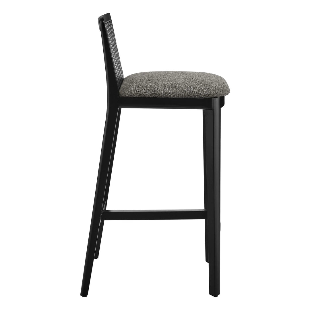 Cana Black and Gray Bar Stool