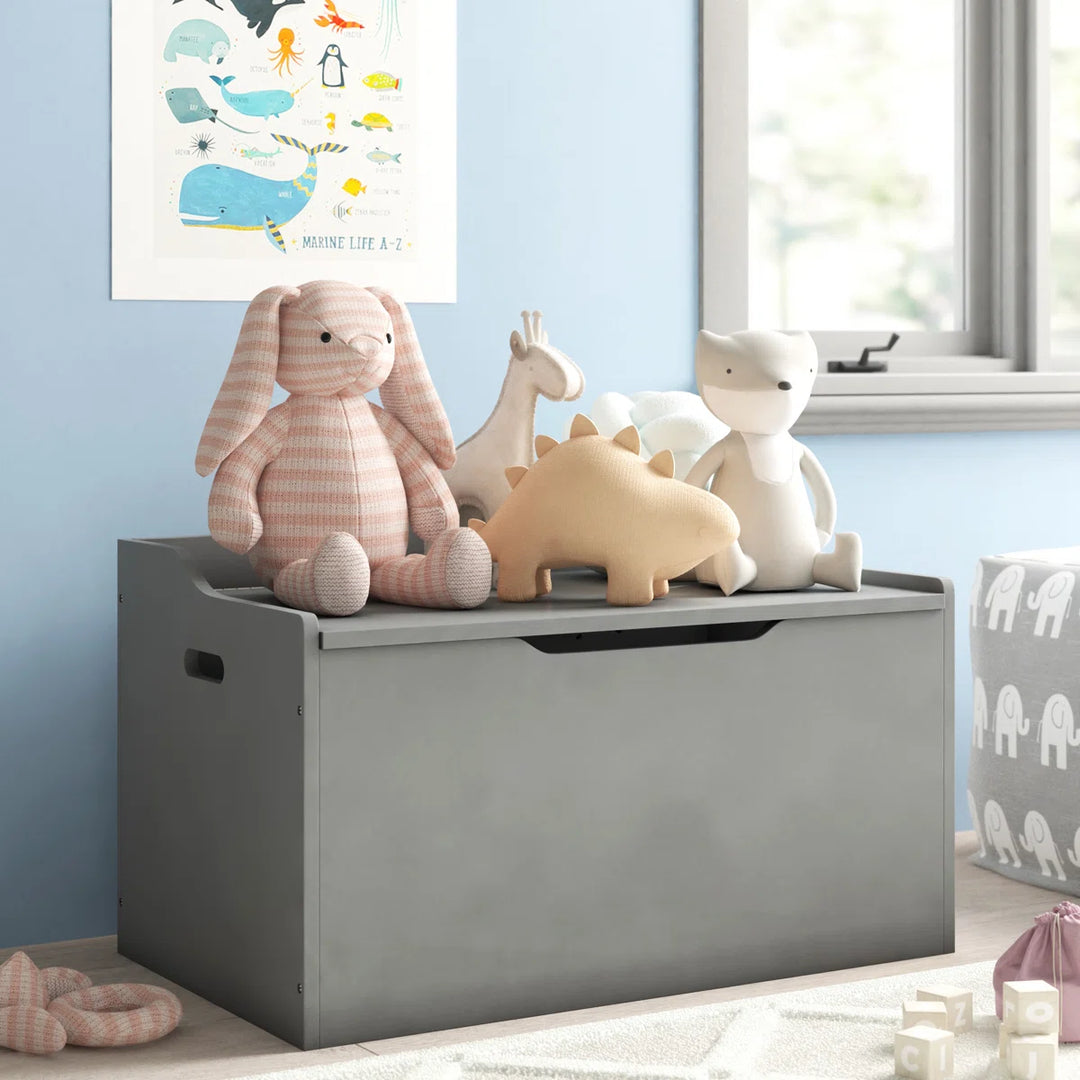 Akena Harriet Bee Toy Storage Bench Harriet Bee Finish: Gray