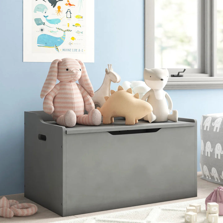 Akena Harriet Bee Toy Storage Bench Harriet Bee Finish: Gray